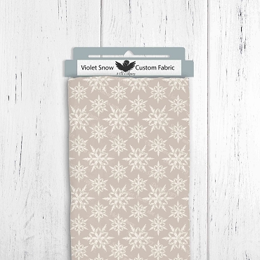 Soft Winter Taupe Snowflakes